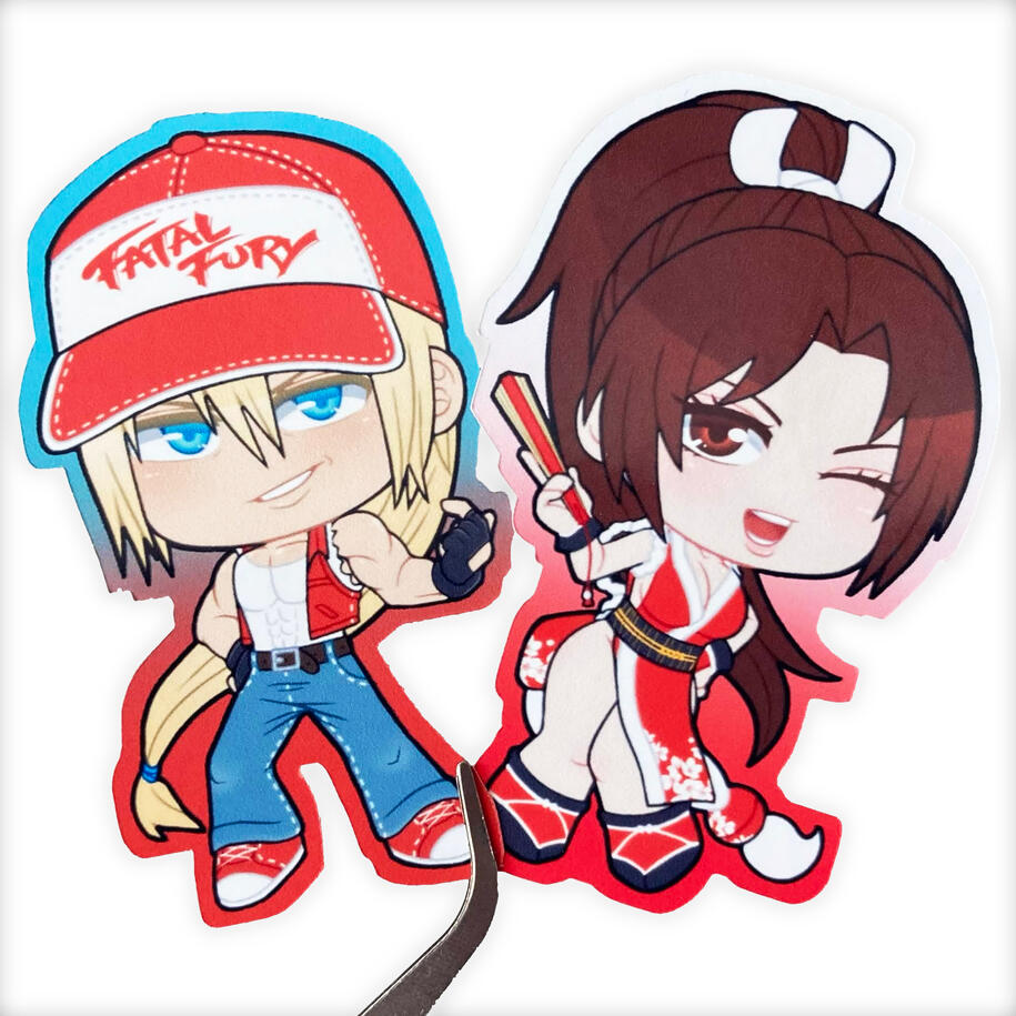 Fatal Fury / King of Fighters Stickers Fatal Fury / King of Fighters Stickers