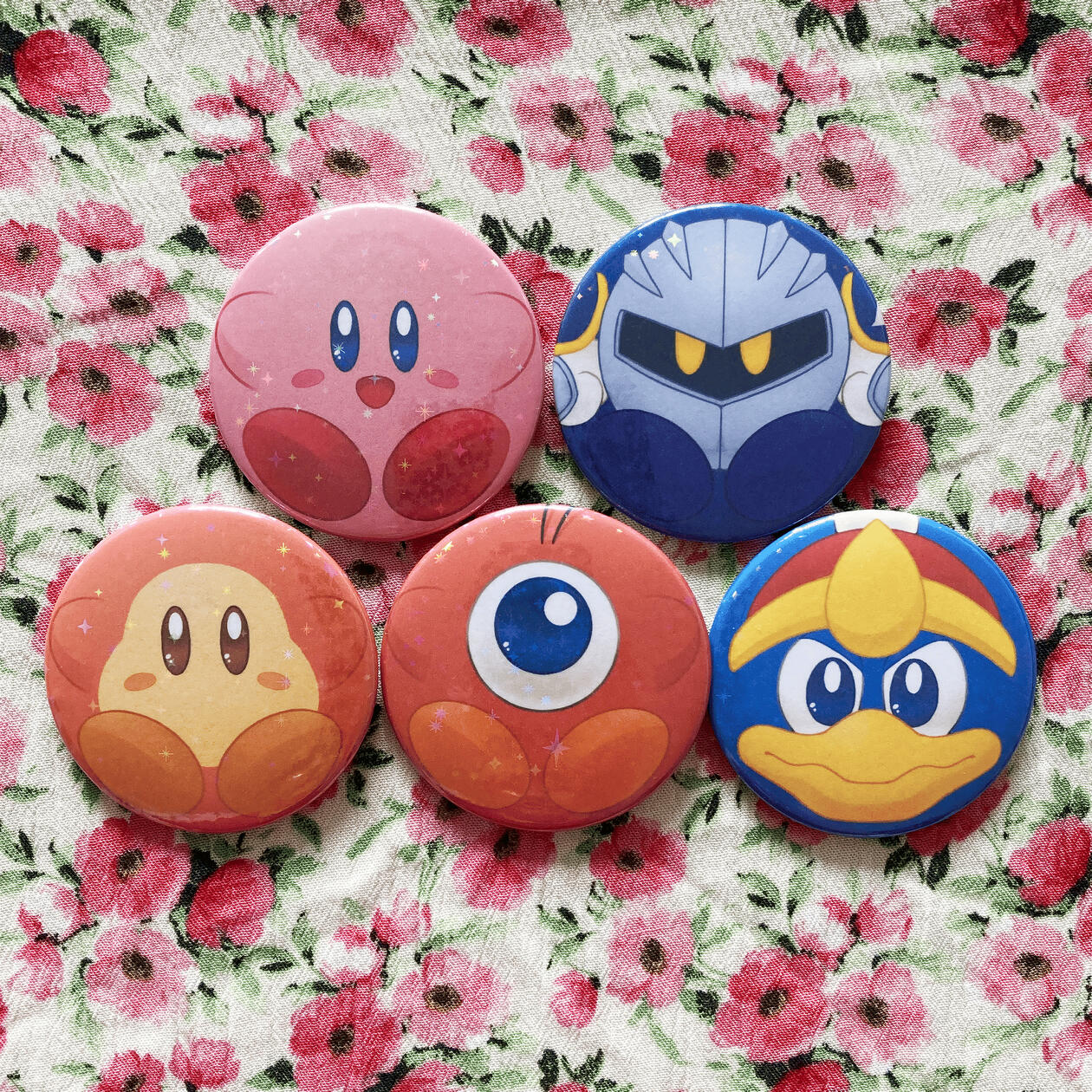 Kirby Star Holo Badges Large Kirby Star Holo Badges Large